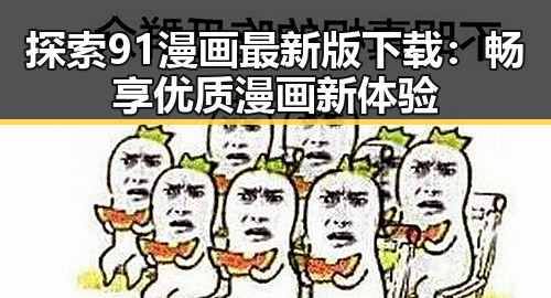 探索91漫画最新版下载:畅享优质漫画新体验