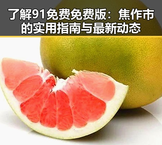了解91免费免费版：焦作市的实用指南与最新动态