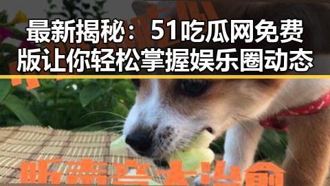 最新揭秘：51吃瓜网免费版让你轻松掌握娱乐圈动态
