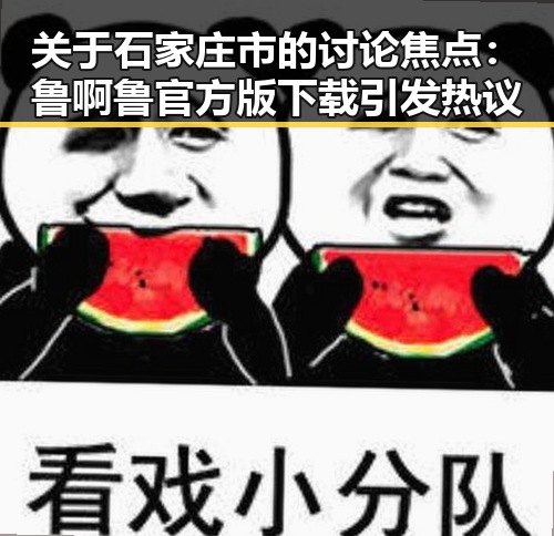 关于石家庄市的讨论焦点：鲁啊鲁官方版下载引发热议