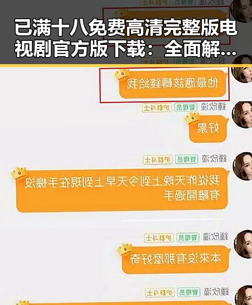 已满十八免费高清完整版电视剧官方版下载:全面解析与最新动态