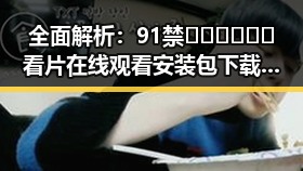 全面解析：91禁🍆🍑🔞❌❌❌看片在线观看安装包下载指南