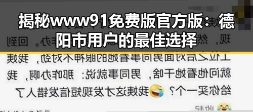 揭秘www91免费版官方版:德阳市用户的最佳选择