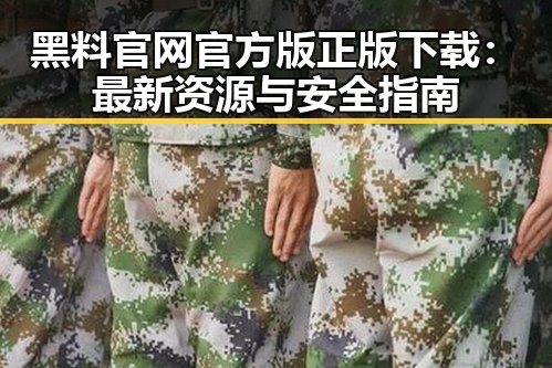 黑料 官网官方版正版下载:最新资源与安全指南