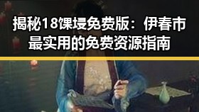 揭秘18馃埐免费版：伊春市最实用的免费资源指南