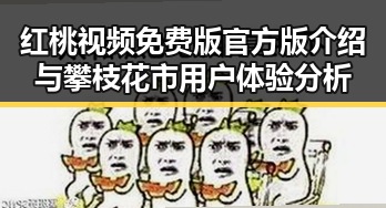 红桃视频免费版官方版介绍与攀枝花市用户体验分析