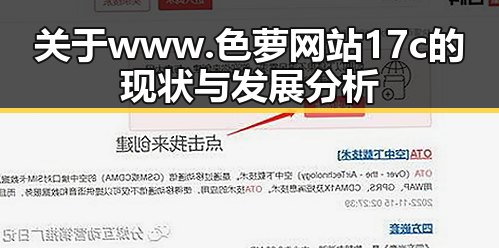 关于www.色 萝网站17c的现状与发展分析
