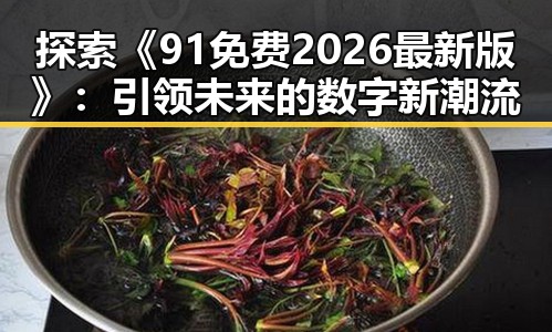 探索《91免费2026最新版》:引领未来的数字新潮流