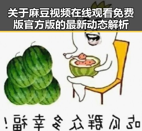 关于麻豆视频在线观看免费版官方版的最新动态解析