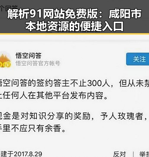 解析91网站免费版：咸阳市本地资源的便捷入口