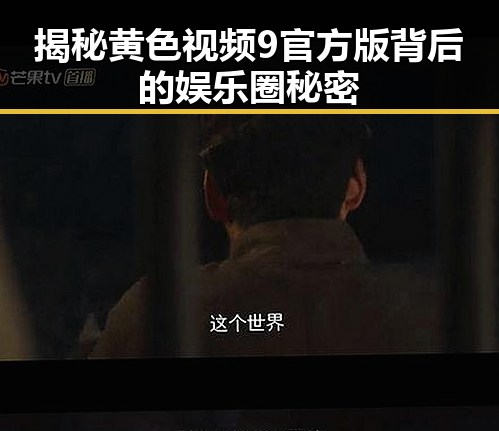 揭秘黄色视频9官方版背后的娱乐圈秘密