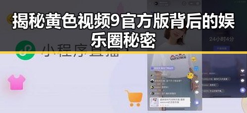 揭秘黄色视频9官方版背后的娱乐圈秘密