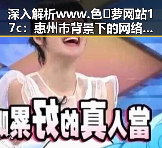 深入解析www.色😍萝网站17c：惠州市背景下的网络内容现象