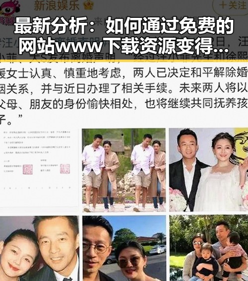 最新分析：如何通过免费的网站www下载资源变得便捷高效