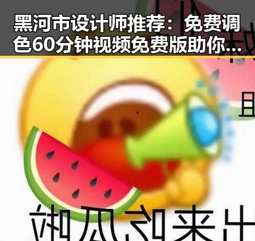 黑河市设计师推荐：免费调色60分钟视频免费版助你轻松打造专业效果