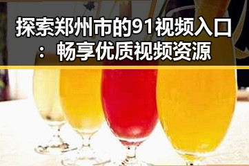 探索郑州市的91视频入口：畅享优质视频资源