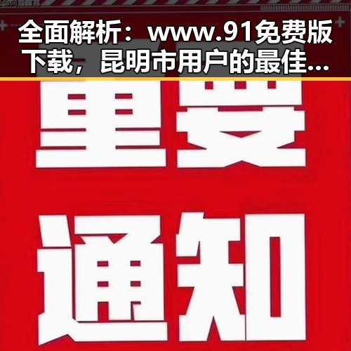 全面解析:www.91免费版下载,昆明市用户的最佳选择