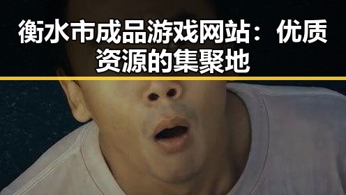 衡水市成品游戏网站：优质资源的集聚地