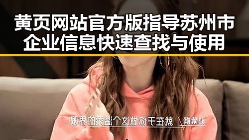 黄页网站官方版指导苏州市企业信息快速查找与使用