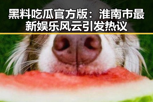 黑料吃瓜官方版:淮南市最新娱乐风云引发热议