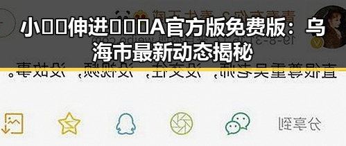 小🐔🐔伸进🈲🔞🔞A官方版免费版：乌海市最新动态揭秘