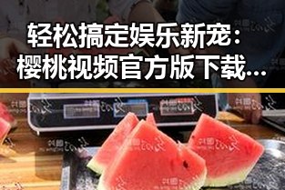 轻松搞定娱乐新宠：樱桃视频官方版下载指南