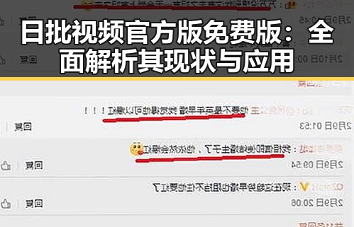 日批视频官方版免费版:全面解析其现状与应用