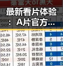 最新看片体验：A片官方版下载助你轻松掌握