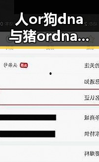 人or狗dna与猪ordna的配合与防治官方版下载:最新技术应用与现状