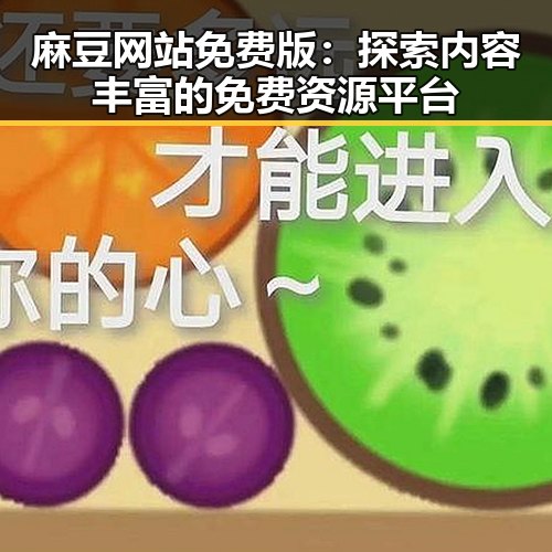 麻豆网站免费版:探索内容丰富的免费资源平台