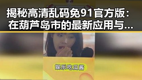 揭秘高清乱码免91官方版：在葫芦岛市的最新应用与体验