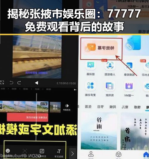 揭秘张掖市娱乐圈：77777免费观看背后的故事