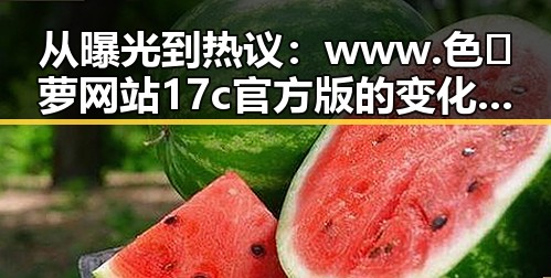 从曝光到热议:www.色😍萝网站17c官方版的变化历程